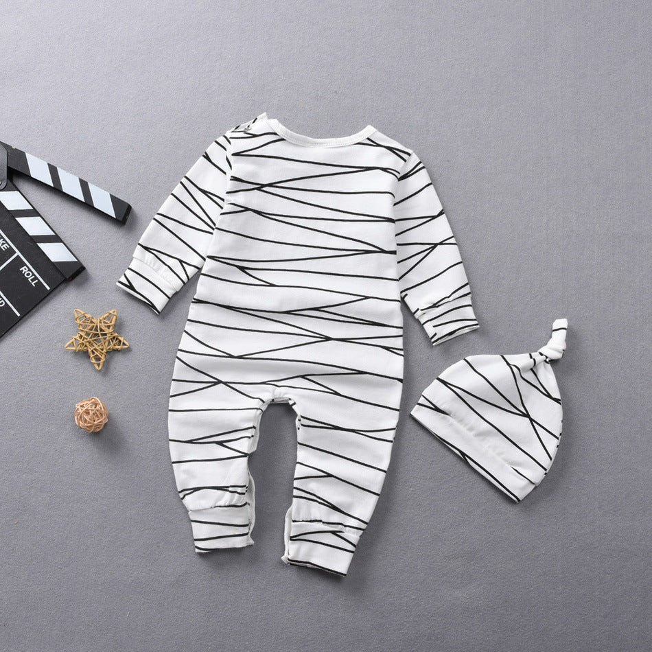 Baby Onesie With Detatchable Hood