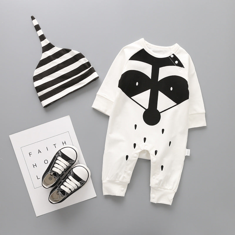 Baby Onesie With Detatchable Hood
