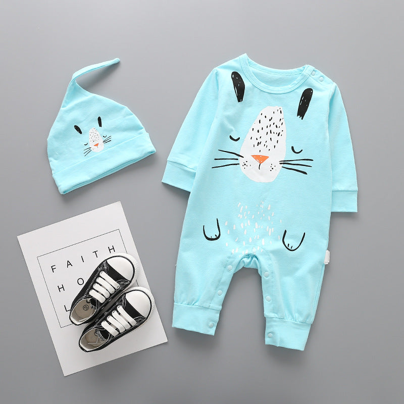 Baby Onesie With Detatchable Hood