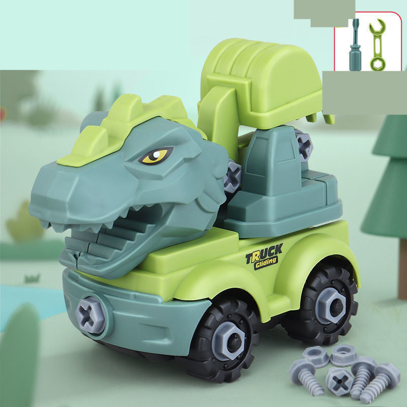 Children Disassemble Dinosaur