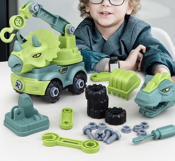 Children Disassemble Dinosaur