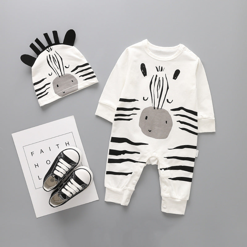 Baby Onesie With Detatchable Hood