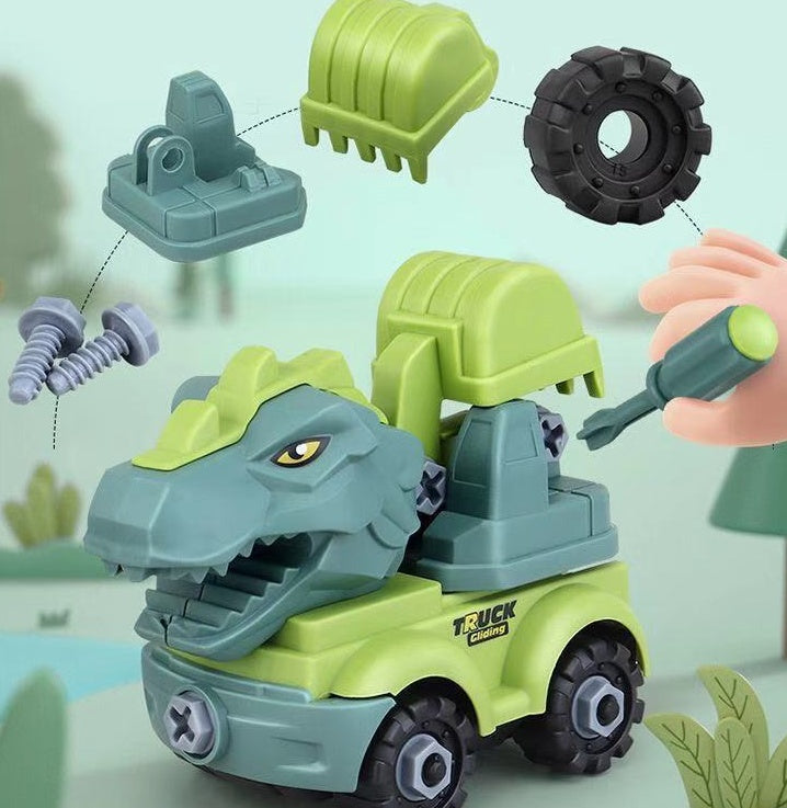 Children Disassemble Dinosaur