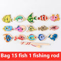 Wooden Magnetic Fish Fishing Toy